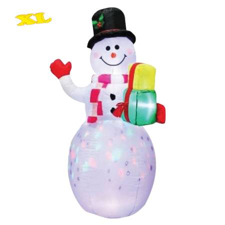 Aufblasbare Weihnachtsfiguren aus Kunststoff - LED beleuchtet