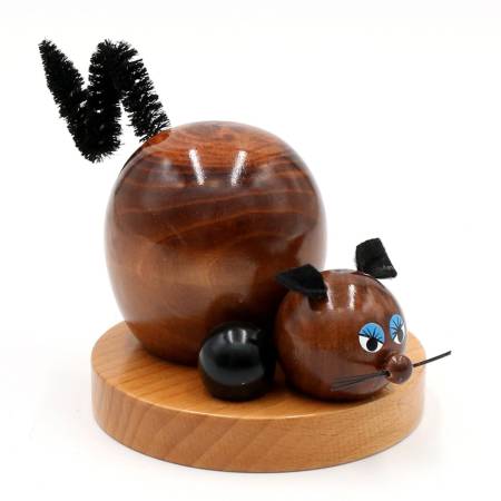 Räucherfigur Katze - Auswahl in Braun,