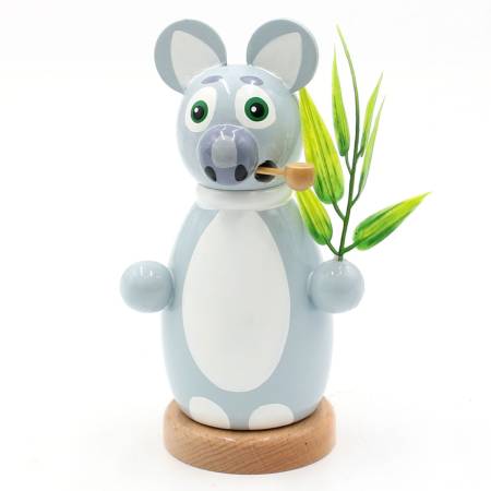 Räuchermännchen Koala Bär mit Eukalyptuszweig