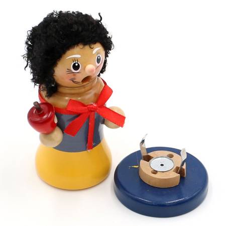 Räuchermännchen Schneewittchen Holz Märchen-Räucherfigur