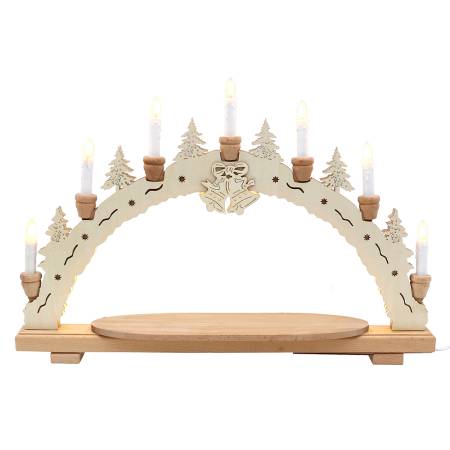 Xl Schwibbogen mit indirekter LED-Beleuchtung zum Selbstbestücken holzkunst erzgebirge