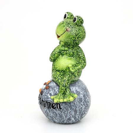 frosch kermik glasiert aussendeko xxl