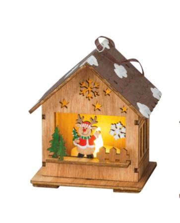 LED-Weihnachtshäuschen – leuchtende Mini-Laternen zum Stellen oder Hängen