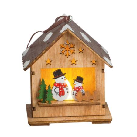 LED-Weihnachtshäuschen – leuchtende Mini-Laternen zum Stellen oder Hängen