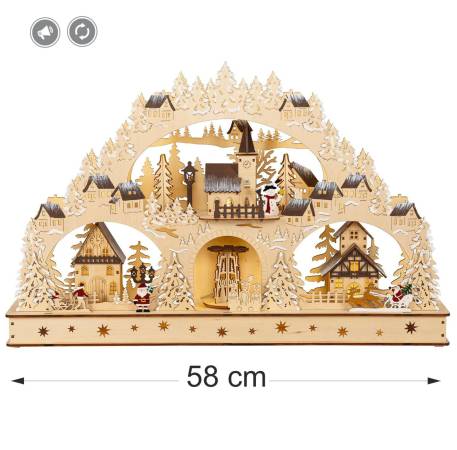 <img src="winterdorf-anwendung-fensterbank.jpg" alt="3D-Lichterbogen Winterdorf als Weihnachtsdekoration auf Fensterbank mit warmweißer LED-Beleuchtung" title="LED-Lichterbogen Winterdorf – stimmungsvolle Deko für Fensterbank, Sideboard oder Tisch" width=