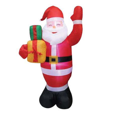 Aufblasbare Weihnachtsfiguren aus Kunststoff - LED beleuchtet