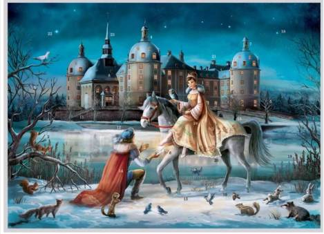 Adventskalender Drei Haselnüsse für Aschenbrödel + Schloss Moritzburg klein