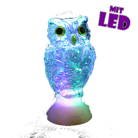led acryleule mit farbwechsel und glitterwirbel