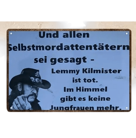 Lemmy Kilmister Tribute: Mit dem legendären Spruch: „Im Himmel gibt es keine Jungfrauen mehr.“