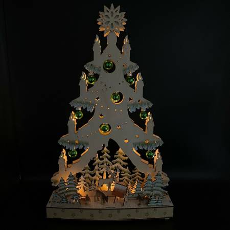 Lichtspitze Weihnachtsbaum mit LED Beleuchtung & Timer