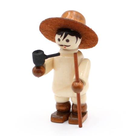mini holzfiguren mit hut winterkind