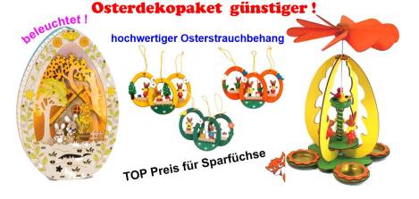 osterdeko Ei led beleuchtet Strauch Osterhasen behang osterpyramide teelichte