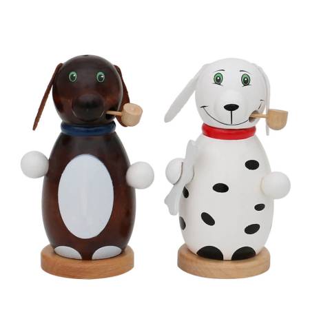 Raeucherhund Raeuchertiere dalmatiener weiss schwarze punkte dackel braun
