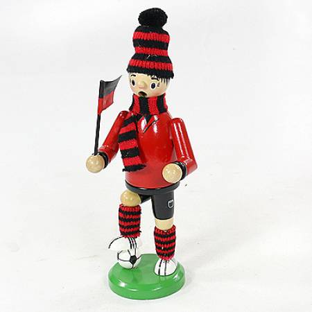 raeuchermann fussballer schwarz rot