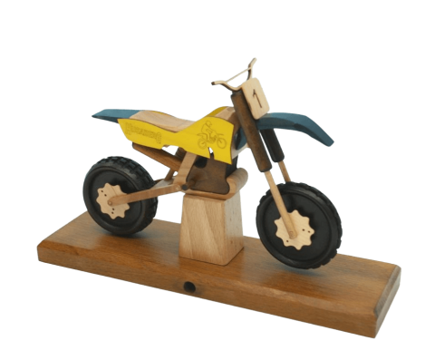 raeuchermotorrad-motocross gelb blau