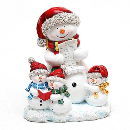 gr0ße farbige Schneemannfamilie poly