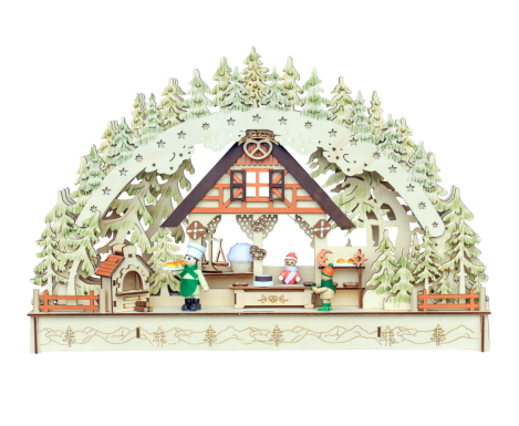 Schwibbogen Weihnachtsbäckerei Led