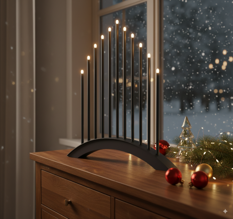 titanfarbener stimmungsleuchter led
