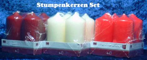 stumpenkerzen weihnachten adventsleuchter u.a.