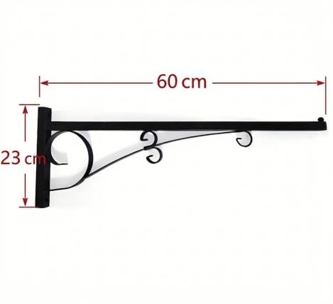 Ein großartiger Wandhalter für deine Weihnachtssterne und Adventssterne! Auf diesem robusten Metallhalter kannst du deine Lieblingssterne sicher und stabil aufhängen. Seine extra große Länge von 60 cm und Höhe von 230 mm bieten Platz für große Weihnachtss