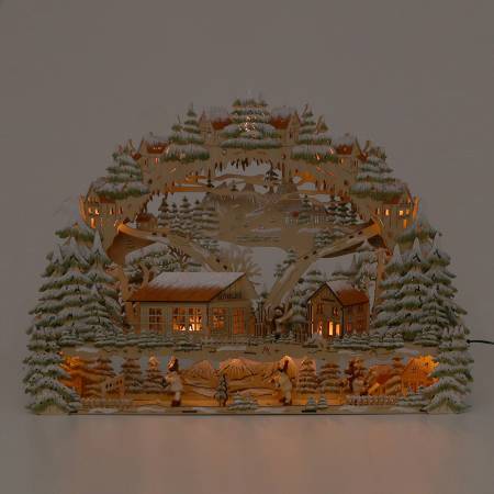 großer lichterbogeb 3D led beleuchtet biathlon