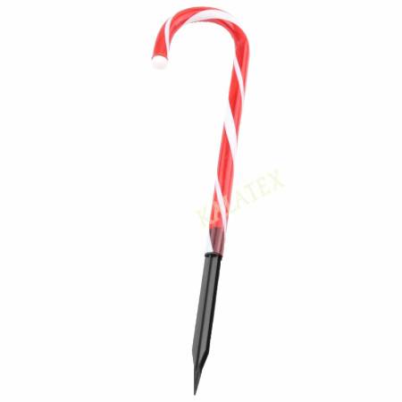 Zuckerstangen 4er Set Erdspieß Weihnachtsdeko aussen mit Timer