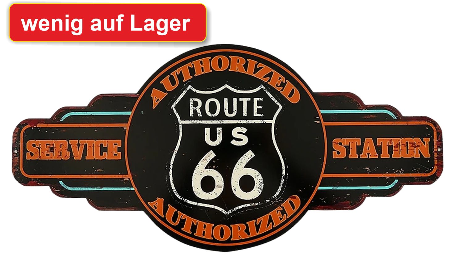 Blechschild Reklameschild historische Route 66