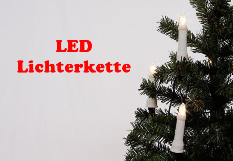 Baumlichterkette Kerze aussen Weihnachtsbaumbeleuchtung