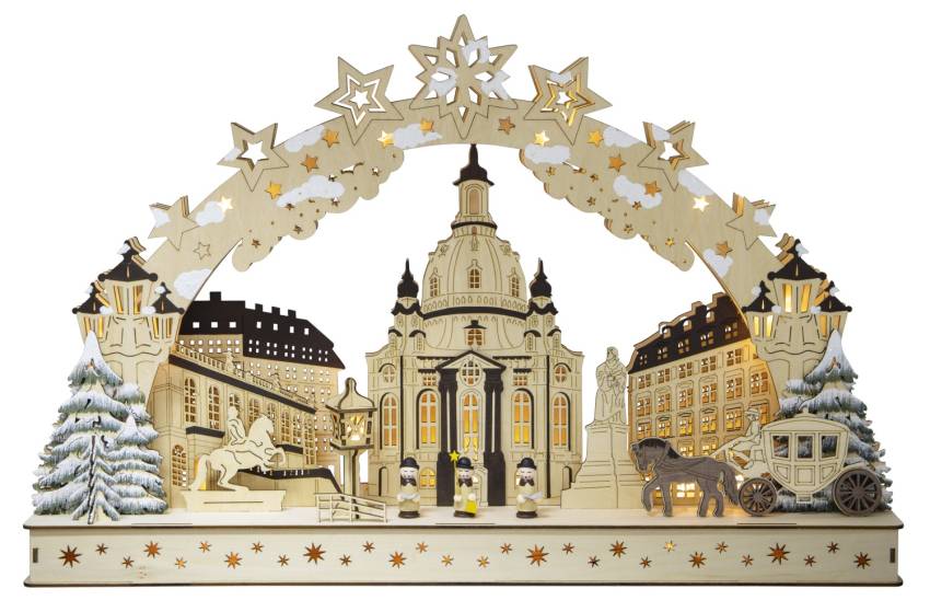 Led-schwibbogen-lichterbogen dresden frauenkirche zwinger
