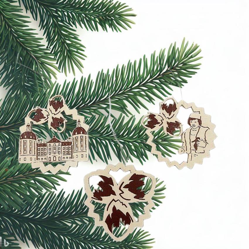 Weihnachtsbaum-Behang Drei Haselnüsse für Aschenbrödel