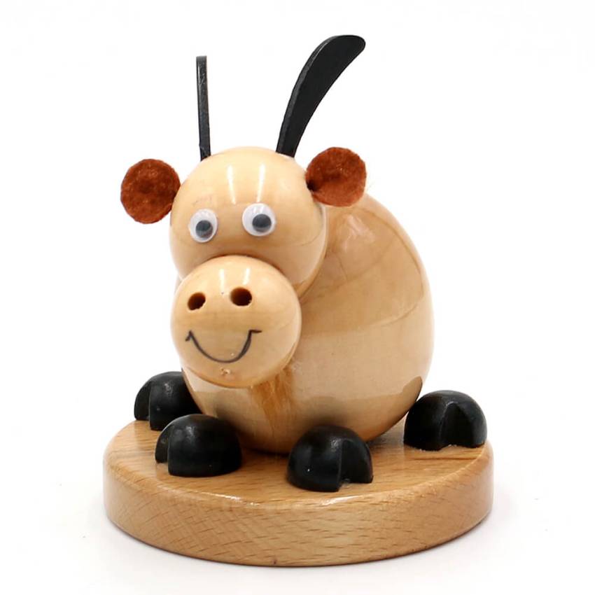 räucherfigur ziege beige