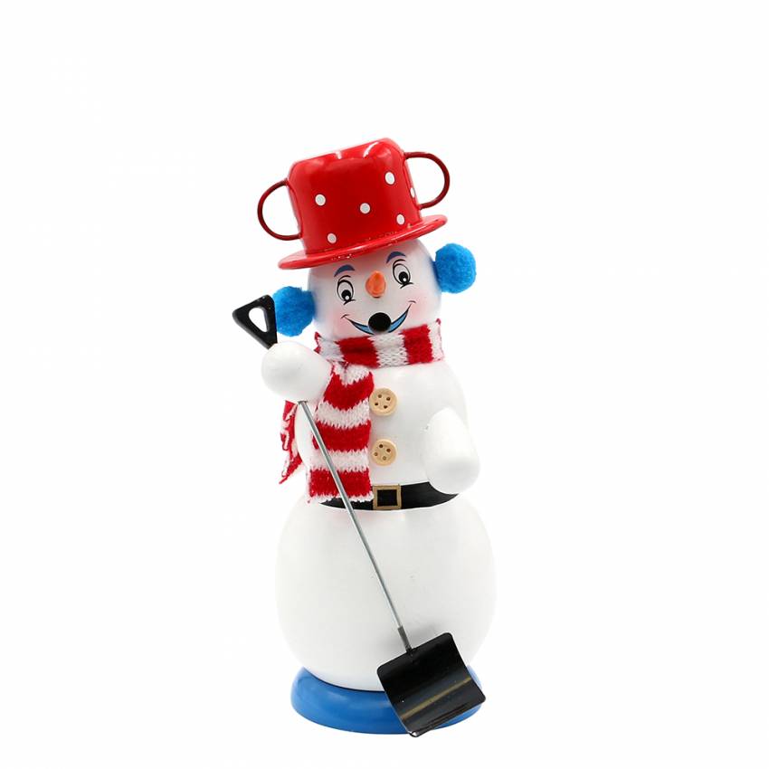 Räucherschneemann schneeschaufler