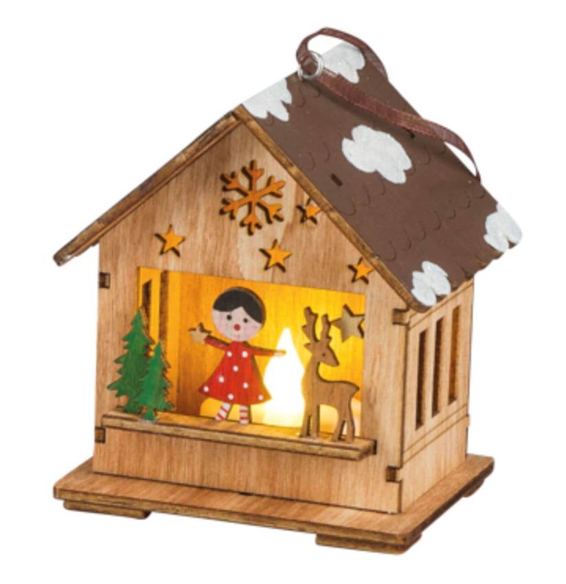 LED-Weihnachtshäuschen – leuchtende Mini-Laternen zum Stellen oder Hängen