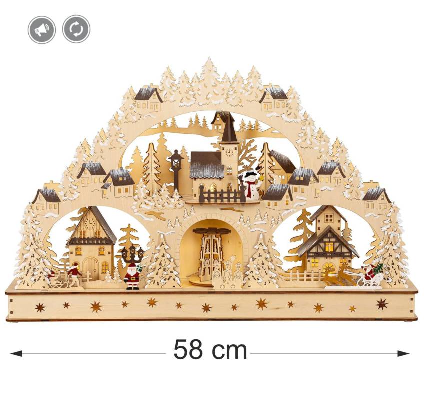 <img src="winterdorf-anwendung-fensterbank.jpg" alt="3D-Lichterbogen Winterdorf als Weihnachtsdekoration auf Fensterbank mit warmweißer LED-Beleuchtung" title="LED-Lichterbogen Winterdorf – stimmungsvolle Deko für Fensterbank, Sideboard oder Tisch" width=