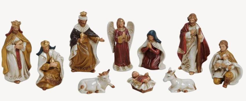 Krippen-Figuren-Set aus hochwertigen Porzellan
