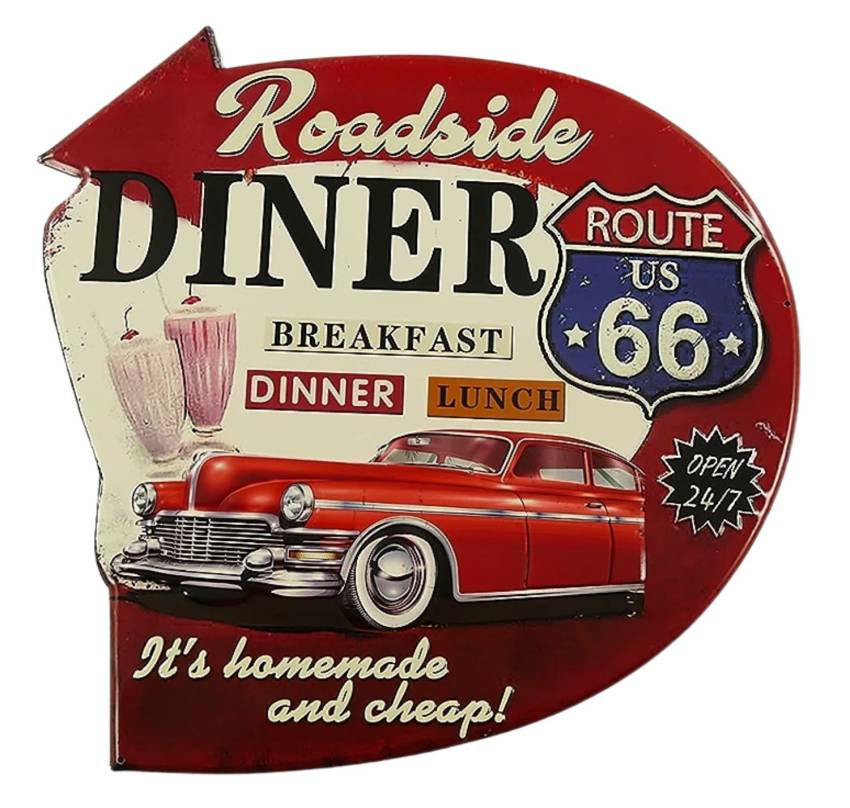 Blechschild im RetroStil - Ein echter Blickfang kneipenschild
