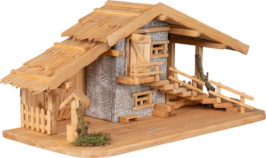 Weihnachtskrippe aus holz