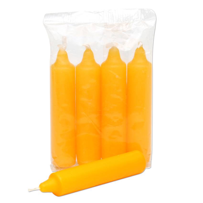 adventskerzen gelb 4er pack