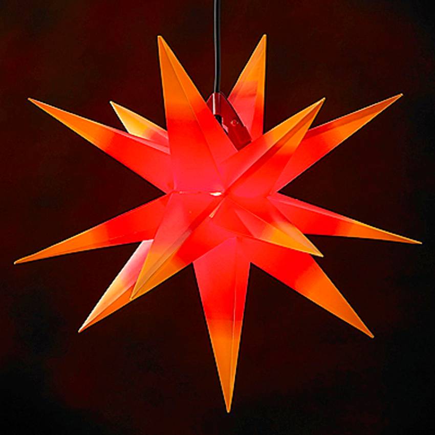 weihnachtstern rot mit gelben spitzen kunsstoff aussen xxl adventsdeko