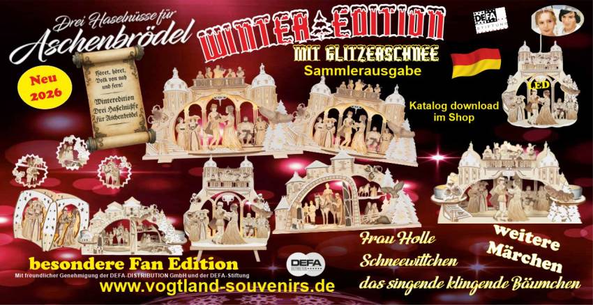„Drei Haselnüsse für Aschenbrödel®“ - Winteredition 2026