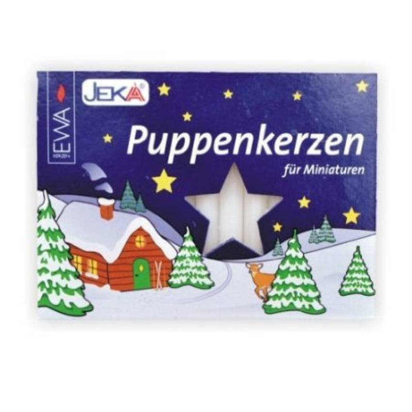 puppenkerzen wweiss 40 stueck pack