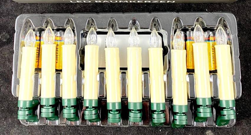 LED Weihnachtsbaukerzen Set mit 10 kabellosen Kerzen