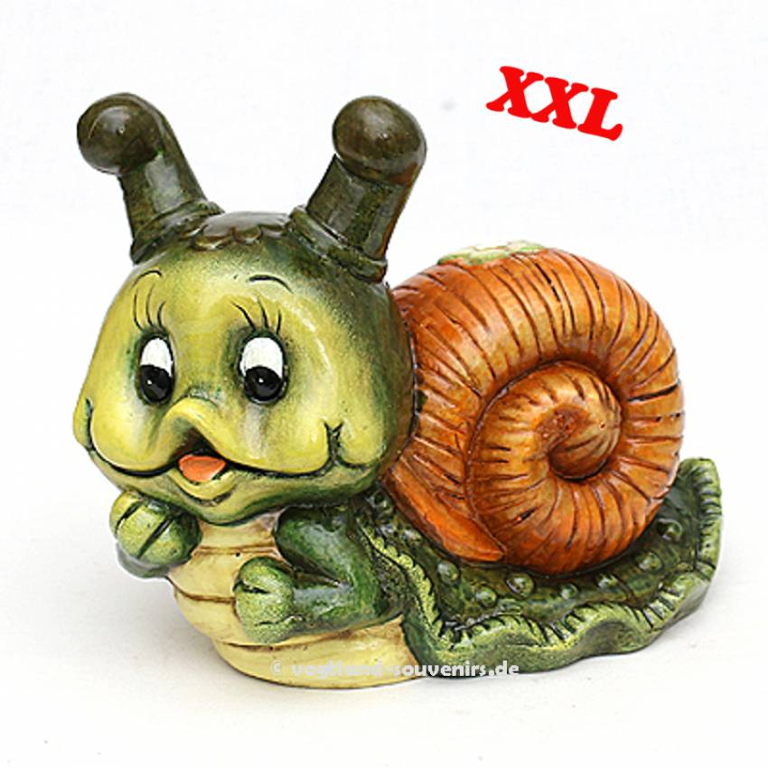 schnecke susi keramik deko aussen herbstdekoration