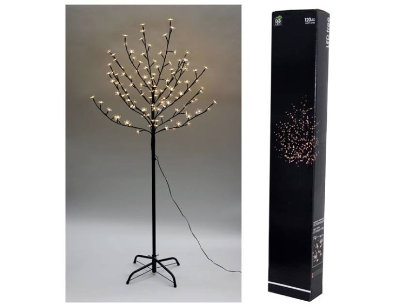 LED Lichterbaum 150cm, 120 LED, warm weiß, innen / aussen