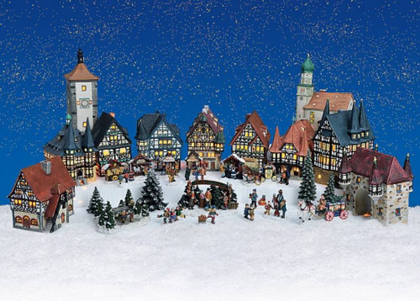 xxl weihnachtsdekoration licjterhaeuser polyfiguren germany christmas market