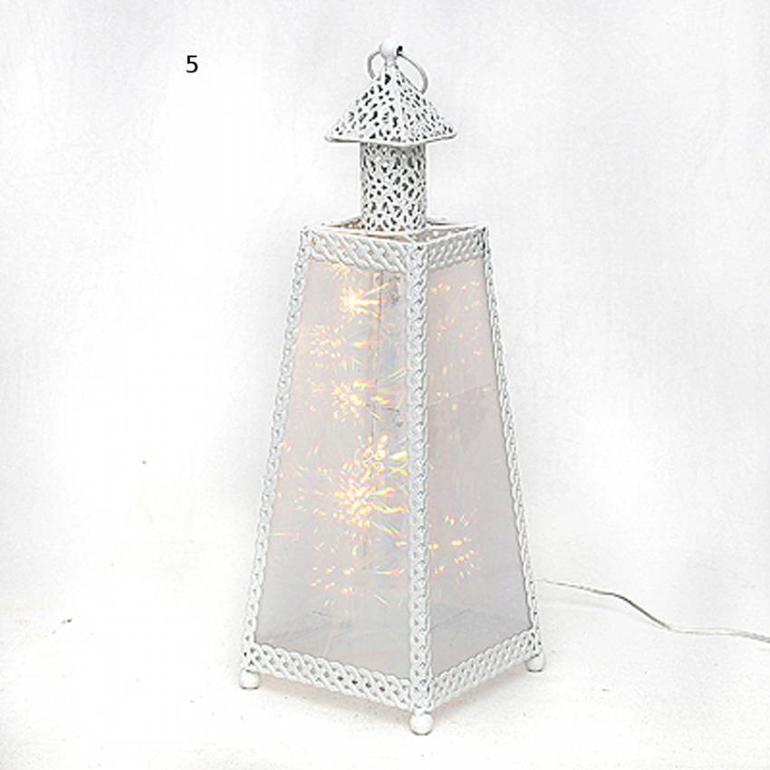 leterne metall holograpie led