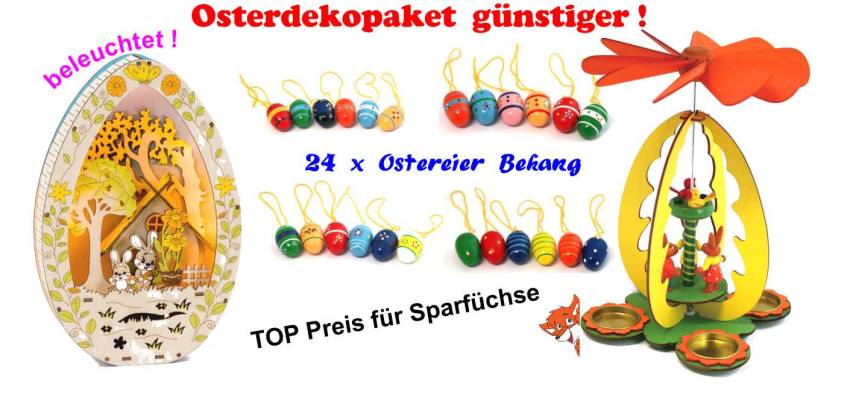 beleuchtetes gtroßes osterei osterstrauchbehang holzostereier osterpyramide