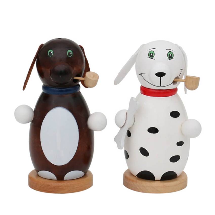 Raeucherhund Raeuchertiere dalmatiener weiss schwarze punkte dackel braun