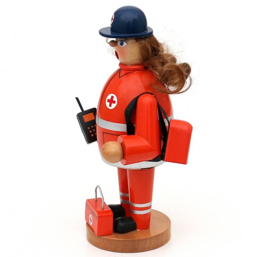 raeuchermaennchen seitenansicht der Sanitäter Räucherfigur orange