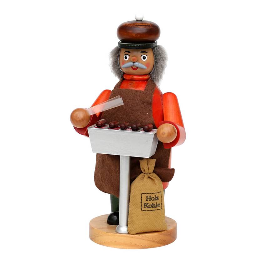 Räuchermann Grillmeister mit rauchenden grill